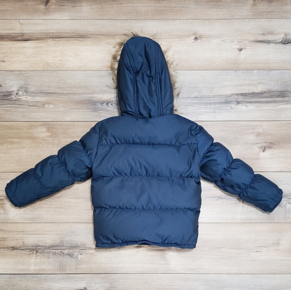 Appaman Base Camp Puffer in Navy Herringbone Boys Size 6 - Picture 8 of 9